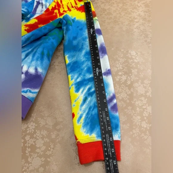 Nike Tie Dye Hoodie Multicolor Cotton Blend Pullover Sweatshirt Size Youth XL - Picture 10 of 10